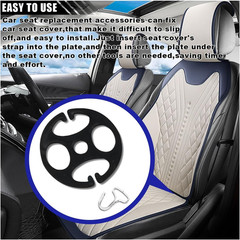 Emergency Car Seat Cover Replacement Kit – 24PCS Metal & Plastic Hooks