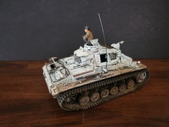 1/35 Built Dragon German Panzer III Ausf N Tank Winter WWII w/commander fig