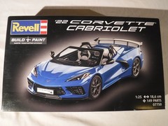 1/25 Revell American Sports Car ’22 Chevy Corvette Cabriolet Convertible # 07750