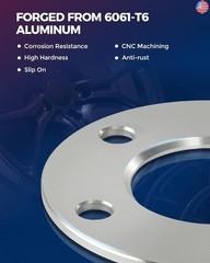 KAX 6×5.5 Wheel Spacers 1/2 inch for Tacoma, 6 Lug Centric Spacers with 108mm