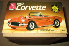 1962 Chevy Corvette 3 in 1 Stock Custom Drag 1/25 Scale Model Car Kit, AMT Ertl