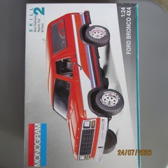 Monogram 80 Ford Bronco 1/24th scale model kit, with Hi roller parts