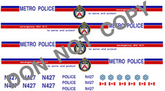 1:25 VINTAGE TORONTO POLICE CAR DECAL