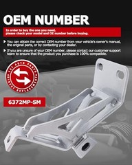1ST Engine Motor Metal Mount Brackets 6372MP-SM for Chevy C10 for GMC Truck