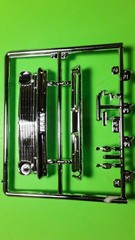 Hood Body Glass Grill 1963 Nova Chevy II Station Wagon 1/25 AMT Chrome Bumpers