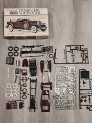 Monogram Duesenberg SJ Roadster Model kit 1/24 scale Incomplete