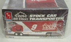 AMT BILL ELLIOT STOCK CAR TRANSPORTER TRAILER MODEL KIT 1:25 BOXED 6019 SEALED