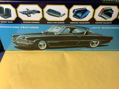 1/25 scale model car kit 53 Studebaker Rear Bench Seat And Arm Rest No Box
