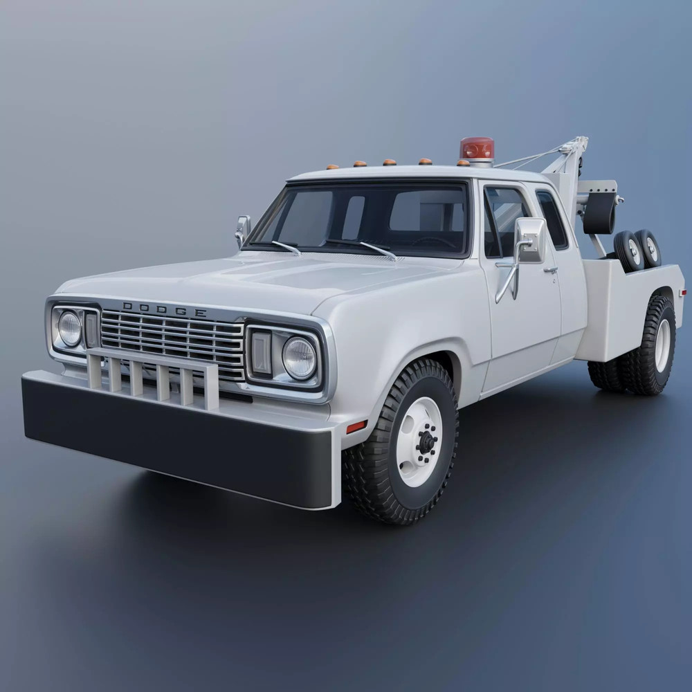 1/25 3d printed 1977 Dodge D300 wrecker by Andrey Bezrodny