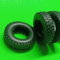1972 Ford Pickup Truck Moebius 1/25 Rim Wheel Tire Dog Dish Cap F-250 Ranger 4×4