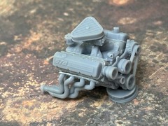 Resin Chevy 572 Crate engine for scale model cars, 1/24 1/25
