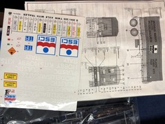 ESCI Essieux Semi-Trailer Twin Axle KIT#3041/32 Snap Opened but complete