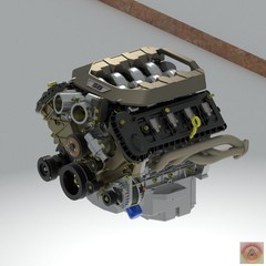 1:25-1:24 Scale Resin Ford V8 Dark Horse Engine Kit