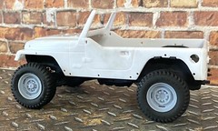 1/24 Scale: 18-Inch “Off-road Steelies” Wheels W/ Mud Tires; Jeep, Resin 1/25