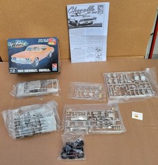 AMT Resto Rods 1969 Chevrolet Chevelle 2n’1 Open All Parts Sealed 1:25 Kit 38376