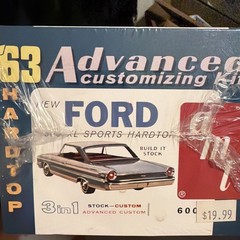 AMT 1963 Ford 500XL Hardtop Advanced Customizing Kit 38453 – NIB Factory Sealed!