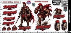Fantasy Football – Spartans – Waterslide Decals for Your favorite Hobby