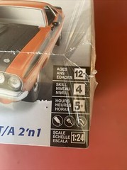 1:24 ‘70 DODGE CHALLENGER T/A 2’n1 Plastic Model Car Kit #85-2482 (Revell, 2016)