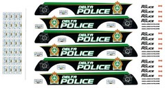 1/24, 1/25 Police Car decals (Bill Bozo – Delta, Canada)