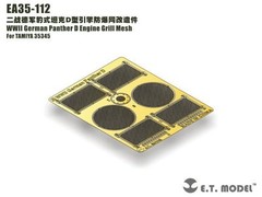 ET Model EA35112 1/35 Panther Ausf.D Engine Grill Mesh for Tamiya 35345
