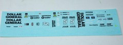 1/25 2014 Dollar General Dallara Honda Waterslide Decal sheets Indy Villeneuve