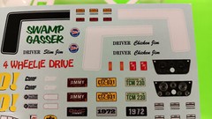 1972 GMC Jimmy Blazer 4×4 1/25 AMT Decal Sheet Gaugue Cluster Emblem Plates