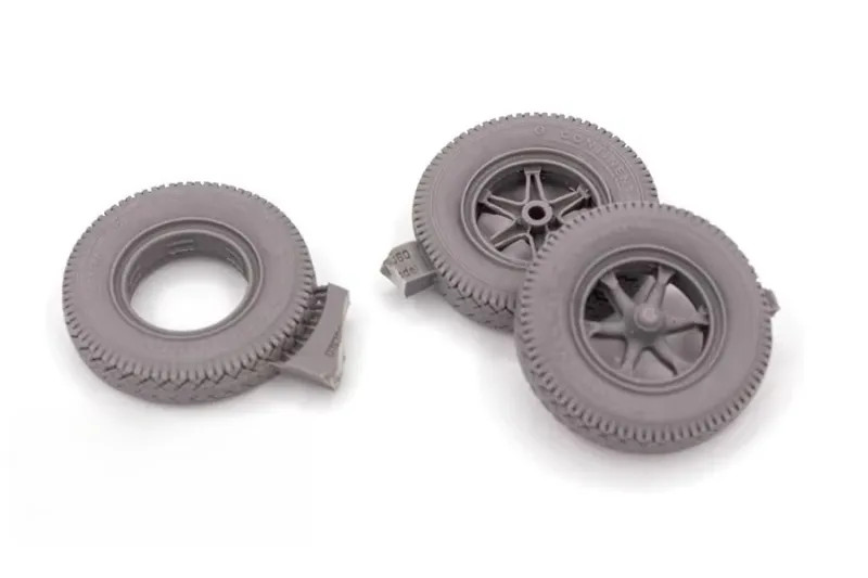 1/35 Resin German Sd.Kfz.7 8-Ton Half-Track Tires Model Kit GK Unassembled Unpai