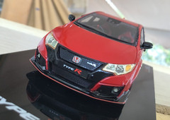 1/43 TSM HONDA CIVIC type R, ( turbo 320 HP) milano red, mint !!!