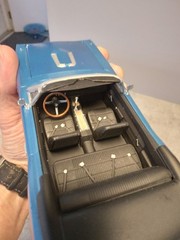 MPC PRO-BUILT 1968 DODGE CORONET R/T CONVERTIBLE MOPAR MODEL KIT 1:25 B-5 BLUE