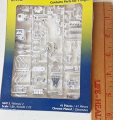 Revell Parts Pak Model Accessories Ford 427 C.I. V-8 Engine Pieces 1/25 Scale
