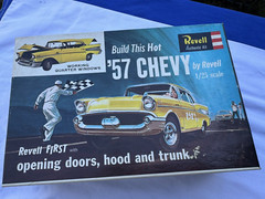 1963 Revell Model Kit 1957 Chevy Chevrolet 1/25 Bel Air Box & Parts Only No Body