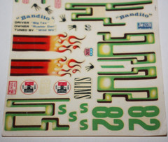 AMT Model Kit Decal Sheet 3-in-1 Bar-B-Q KD-7 6322 – Unused Original Vintage