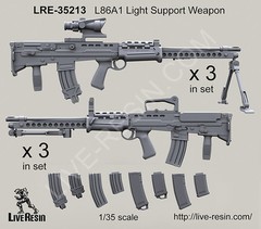 Live Resin 1/35 LRE-35213 L86A1 Light Support Weapon