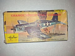 HELLER 1/72 CHANCE VOUGHT WWII US NAVY USMC F4U-1 CORSAIR #073 vintage