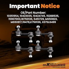 Sway Bar End Links for Chevy Corvette C5 C6 1997-2017 K750136 for Cadillac