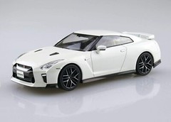 Aoshima 1/32 The Snap Kit Nissan GT-R White pearl Color Coded from Japan 1759