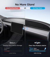 2026 Upgrade Tesla Model Y Accessories Dashboard Cover [Anti-Glare and Sun Prote