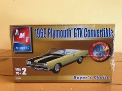 AMT 1/25 1969 Plymouth GTX Convertible, F/S!