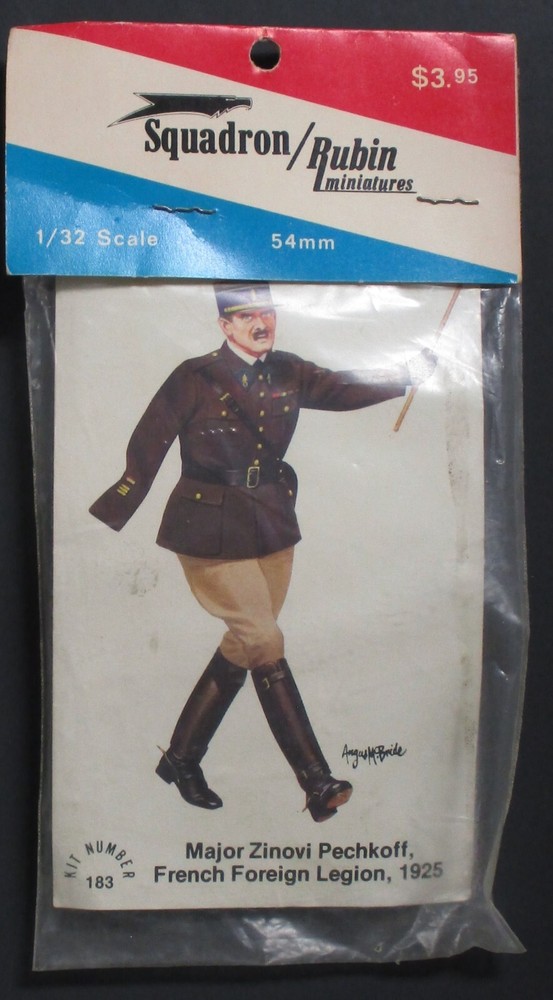 Squadron 1/32nd Scale 54mm Major Zinovi Pechkoff White Metal Figure No. 183