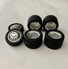 1:16 26” Semi Truck Evo Dually Wheels On Standard Tires (2 Fronts 4 Rears)