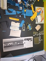 MPC TOYOTA SUPRA MODEL KIT AND CHEVY NOMAD MODEL KIT *PARTS ONLY*