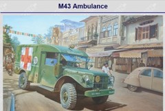 Roden 811 Dodge M43 3/4 TON 4X4 Ambulance truck, 1/35 scale plastic model kit