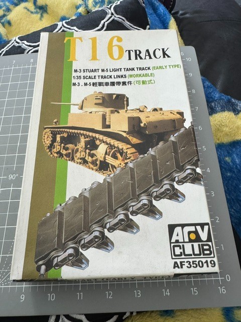 AFV Club 1/35 Scale T16 M3 Stuart M5-Light Tank Track Model Kit #AF35019