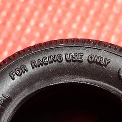 Wide Blue Streak Rear Tires 1988 Chevy Corvette 1:25 scale model car part MPC