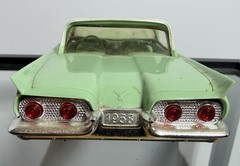 VINTAGE AMT 1958 FORD THUNDERBIRD GREEN DEALER PROMO MODEL TOY 1/25