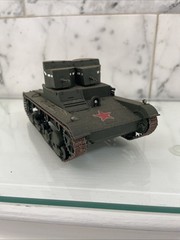 T-26 Soviet Russian WW2 Gray Light Tank Built 1:35? Plastic GR2