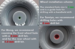 WILLYS MB Sagged wheel set (3d printed Upgrade set) 1/35 ScaleX WW 35001S