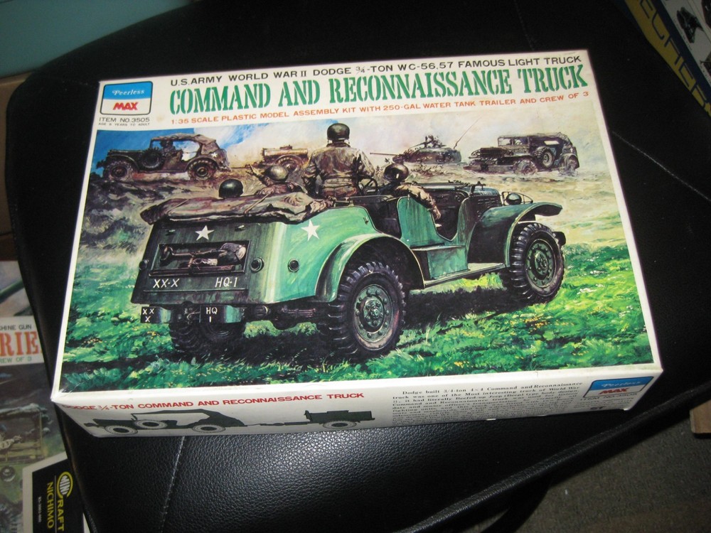 MIB Dodge 3/4-Ton WC-56, 57 Famous Light Truck by Peerless Max in 1/35 scale