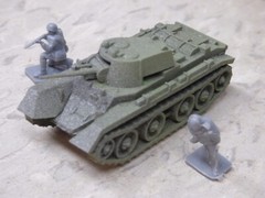 MIR / Roco Minitank Compatible WWII Russian bT-7 & Airfix Soldiers Lot#7410B©