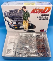 Aoshima 1/24 05960 No.5 Initial D Fujiwara Takumi AE86 Trueno Comics Vol.1 Ver.